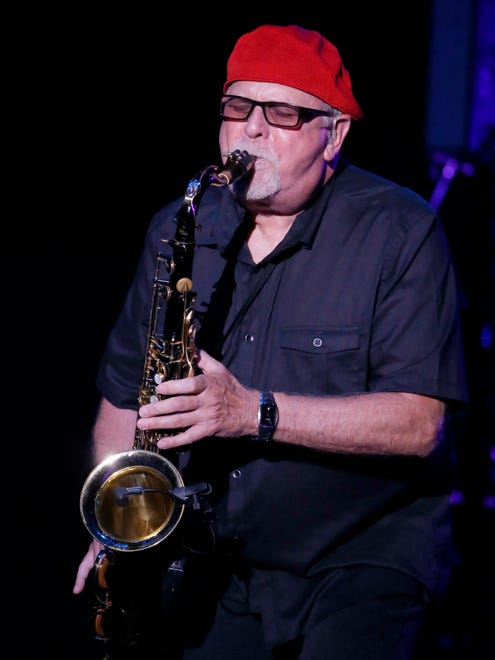 Saxophonist Buddy Leach steps up for a solo.