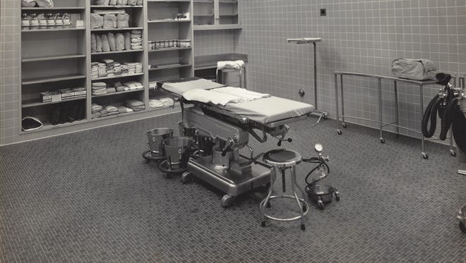 A view of an old operating room.