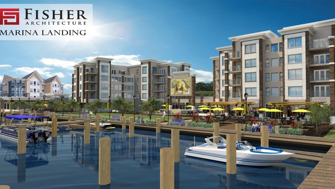 A rendering shows the Salisbury Marina project.