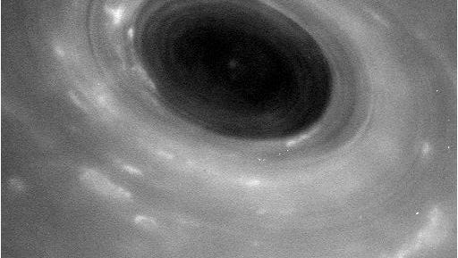 This is a photo from NASA's Cassini's trip between Saturn and its rings.