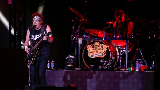 George Thorogood, backed by drummer Jeff Simon and the rest of the Destroyers, plays the Delaware State Fair Friday.