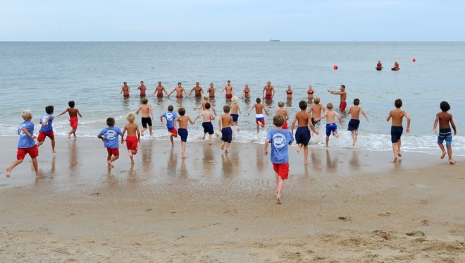 Several hundred junior lifeguards from Rehoboth Beach, Dewey Beach, Bethany Beach, Sea Colony, Middlesex Beach, Fenwick Island, Delaware State Parks and Ocean City held a competition on Aug. 8 on the beach in Rehoboth Beach. The events were based on age groups and no scoring was kept, just great sportsmanship was expected. These future guards participated in beach running, distance swimming, paddle boards and several other events just like their senior mentors who train with these kids all summer at their respective beaches.