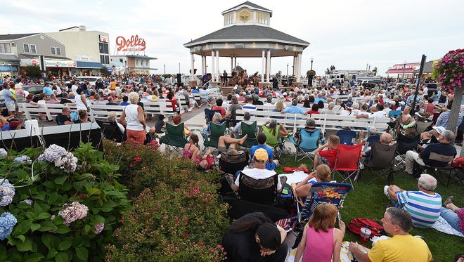 The Funsters drew a large crowd to the Rehoboth Beach Bandstand before the annual Rehoboth Beach fireworks display on Sunday, July 2.