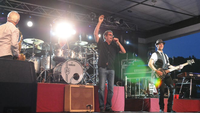 Huey Lewis and the News performed on Wednesday at the Freeman Stage.