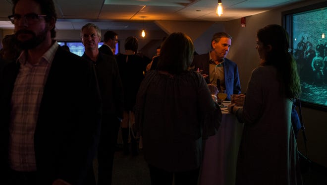 Attendees at the 2018 Delaware History Makers Award & Celebration enjoy food and drinks at the Delaware Historical Society Thursday in Wilmington.