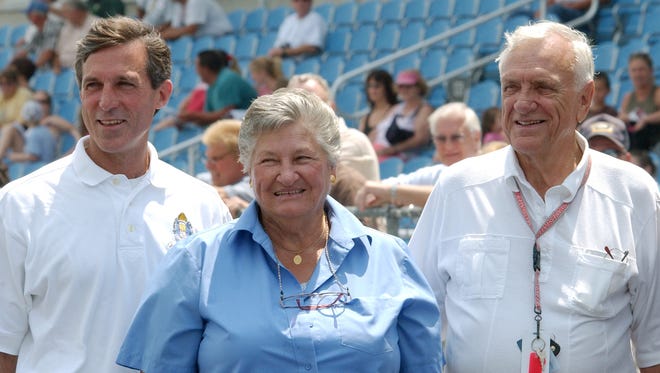 2008: Sen. Thurman Adams (right) with Gov. Ruth Ann Minner and Lt. Gov. John Carney at the fair. See more vintage images of the Delaware State Fair.