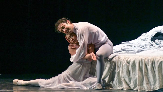 A scene from First State Ballet Theatre's 'Romeo and Juliet, which will run  Friday, April 13, through Sunday, April 15, with two separate casts of prinicipal dancers.