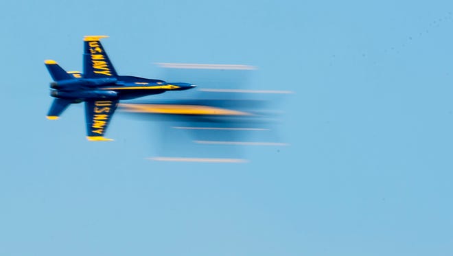 The Blue Angels perform at the Ocean City Air Show Sunday, June 14 in Ocean City.