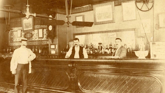 The Bayard Hotel Bar in Dover, circa 1890.