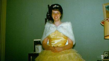 Betty P. Sapp in her family's living room in Mendenhall, Pennsylvania, in 1961 on the night of her prom at
Kennett High School.