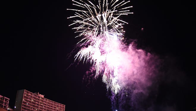 A crowd estimated at over 150,000 came to Rehoboth Beach to watch fireworks on the beach Sunday, July 2.