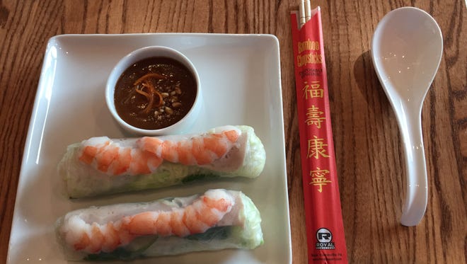 The spring roll at Minh's Bistro, a new Vietnamese restaurant that recently opened in Rehoboth Beach.
