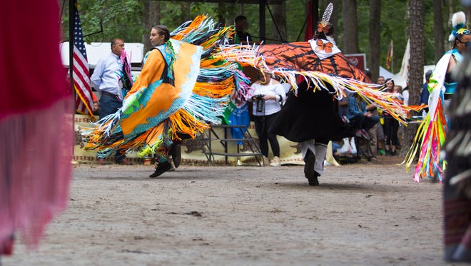 The Sunday dance session during the 40th Nanticoke Powwow in Millsboro.
