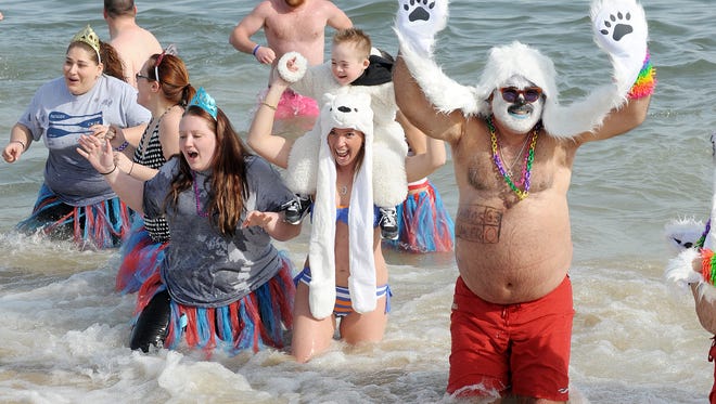 Jump in during the Lewes Polar Bear Plunge on Super Bowl Sunday morning.