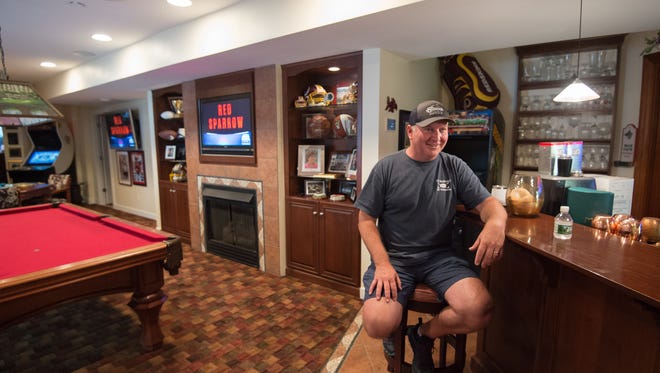 Steve "Monty" Montgomery, co-owner of The Starboard in Dewey Beach, at his home in Rehoboth Beach.
