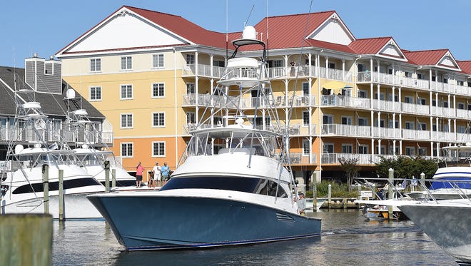 "The Business" from Key Largo, Fla. comes into the dock as Day 3 of the 44th Annual White Marlin Tournament in Ocean City brought in several White Marlin for the Leader Board as 2 days of fishing remain.
Special to the Daily Times / Chuck Snyder