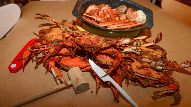 The Crab Bag in Ocean City is offering a $20 Crab leg & Shrimp Steam Pot with corn, red potatoes and onions. Also, $20 dollars off a Dozen Medium/Large Crabs.