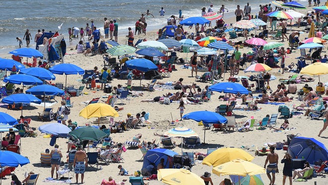 A typical Memorial Day weekend at Rehoboth Beach.