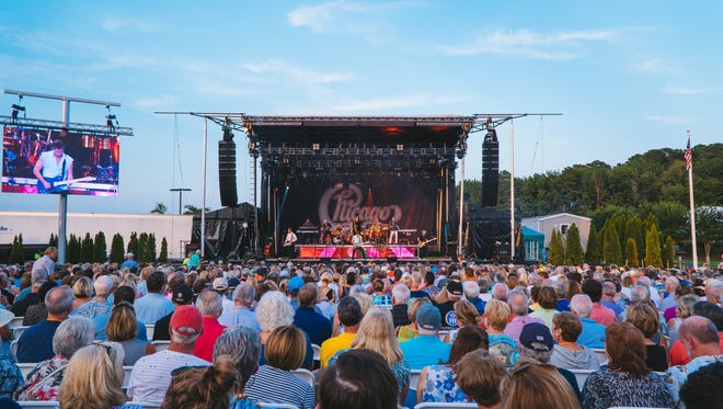 Chicago performs at The Freeman Stage at Bayside near Selbyville in 2017.