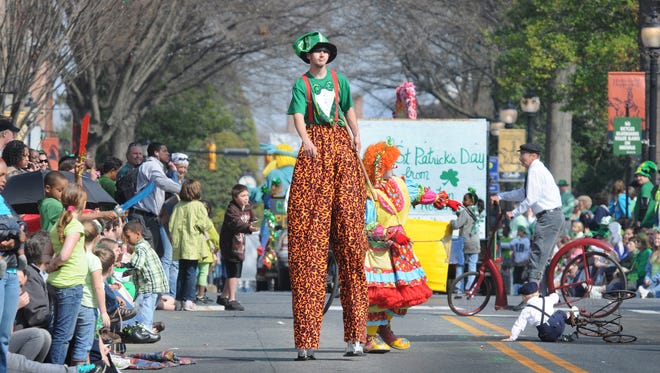 Dover's annual St. Patrick's Day parade kicks off at 1 p.m. Saturday.







.
