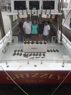 Larry Fratti caught a nice 5.5-pound flounder while John Vital landed a nice 6-pound flounder. Larry and family caught their limit with some extra for crew and some sea bass.