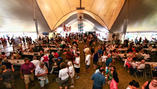 This year's Oktoberfest at the Delaware Saengerbund in Ogletown (pictured in 2016) will be held Sept. 21-23. A new Oktoberfest celebration at Wilmington's Constitution Yards Beer Garden in Wilmington will be held this weekend.