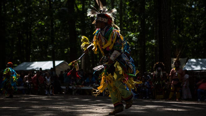 The Sunday dance session during the 40th Nanticoke Powwow in Millsboro.
