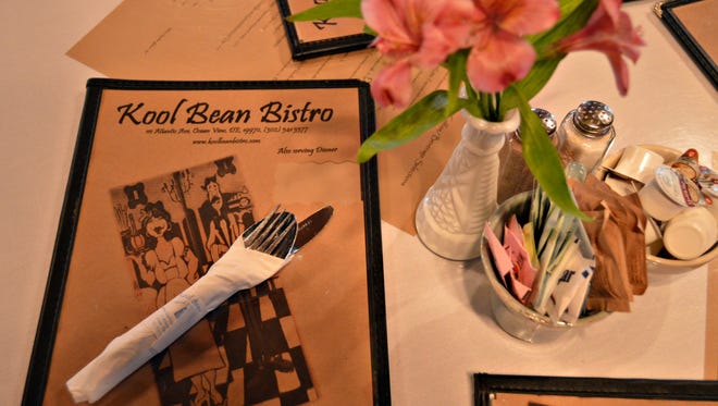 Kool Bean Bistro's tables are, "casual, yet elegant," owner Nancy Crass said.