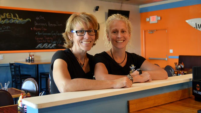 Swell Tiki Bar & Grill owner Helen Fausnaught and her business partner, Jamie Forshey.