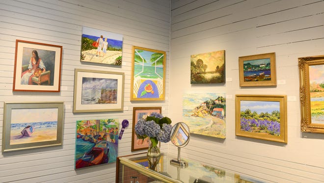 Rehoboth Art League's Corkran, Ventures, 
and Tubbs Galleries featuring local artists from the area. Tuesday, August 1, 2017.