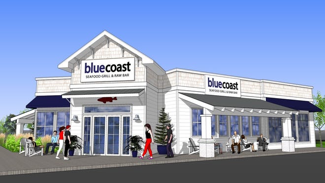 The rendering of the new Bluecoast Seafood Grill & Raw Bar, set to open in Rehoboth Beach summer 2017.
