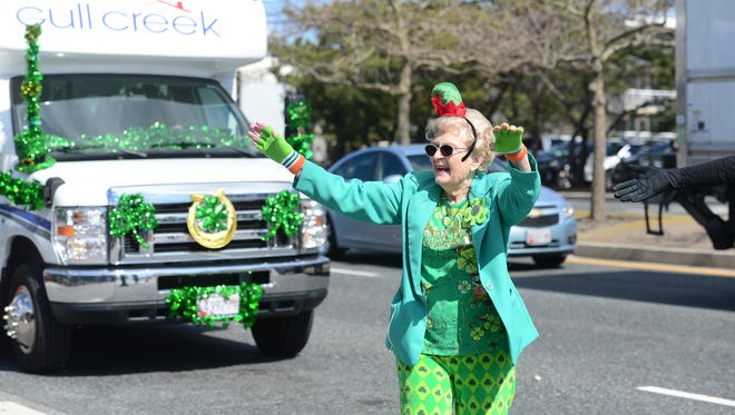 Gull Creek Senior Living Community during The Ocean City Saint Patrick's Day parade comes down Coastal Highway on Saturday, March 11, 2017.