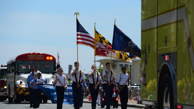 Eldridge Junior Firefighters during the 2017 Maryland Fireman Association Parade held in Ocean City on Wednesday, June 21, 2017.
