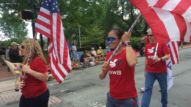 At Newark's annual Memorial Day parade, hundreds from around the area gathered to watch a procession of soldiers, scouts and veterans march through town to honor those who died while serving in the U.S. military.