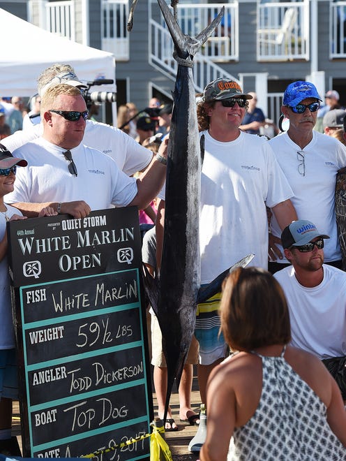 Day 3 of the 44th Annual White Marlin Tournament in Ocean City brought in several White Marlin for the Leader Board as 2 days of fishing remain.
Special to the Daily Times / Chuck Snyder