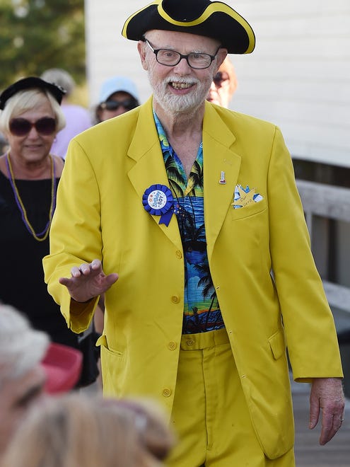 'Mourners' gathered to send off the summer of 2017 at the annual Bethany Beach Jazz Funeral on the boardwalk in Bethany Beach on Labor Day, Monday. Special to the Daily Times / Chuck Snyder