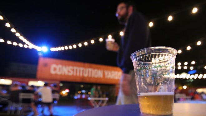 The Constitution Yards Beer Garden opened at the Wilmington Riverfront on Friday, June 24, 2016.