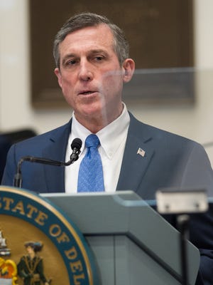 Gov. John Carney gives his 2018 State of the State Address to the General Assembly in January.
