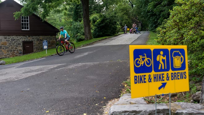 The weekly Bike & Hike events at Hagley have rotating themes, including nights featuring ice cream, beer from Dogfish Head, and some at which pets are welcome.