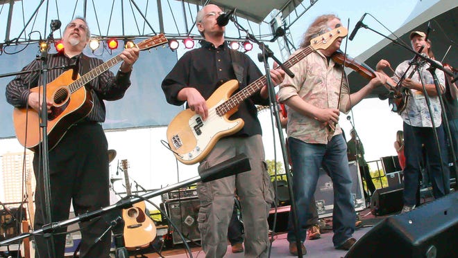 Davide Bromberg  jams with his band at Bromberg's Big Noise in the Neighborhood festival in 2010.