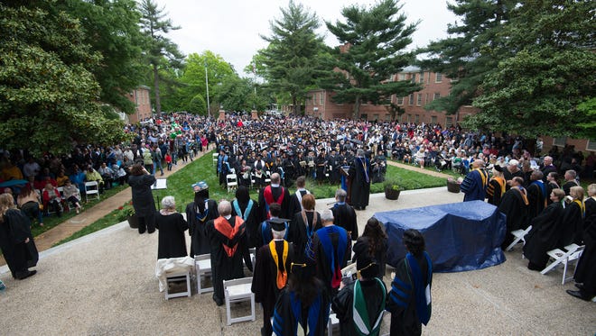 Wesley College Spring Commencement in Dover.  A total of 244 graduated.