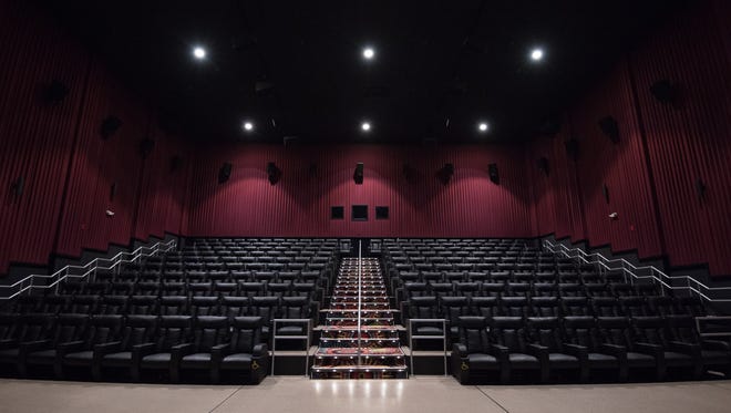 The Cube, the new Movies at Midway premium large-format theater near Rehoboth Beach, which opened last month. It has 51 speakers and a 58-by-24 screen.