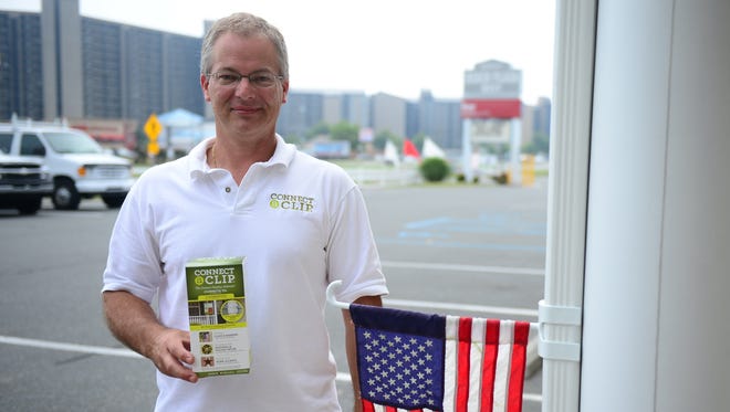 Christopher Gibbons is president of Connect a Clip based out of Lincoln, Del., and manufactured out of Pocomoke, Md. He co-invented a product that helps to display flags and seasonal decor.