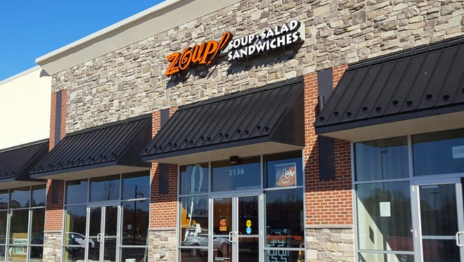 Zoup!, the soup-focused restaurant chain, will open its second Delaware location Thursday in the Christiana Fashion Center.