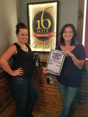 Heather Snyder and Angelina Idler of 16 Mile Brewery are shown at the brewery in Georgetown, which will be the site of the Delaware Tailgating Games & Fireworks Festival on Saturday, Sept. 30, 2017.