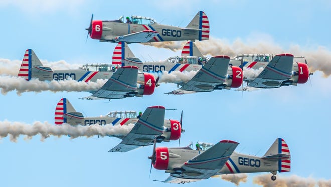 The GEICO Skytypers will perform at the Ocean City Air Show on June 17-18, 2017.