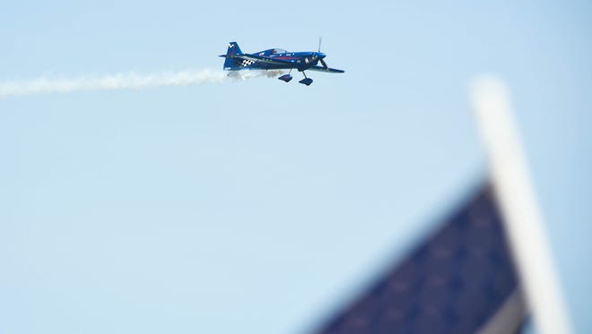 Scott Francis performs a high energy aerobatic demonstration during the 2018 Ocean City Air Show on Saturday, June 16, 2018