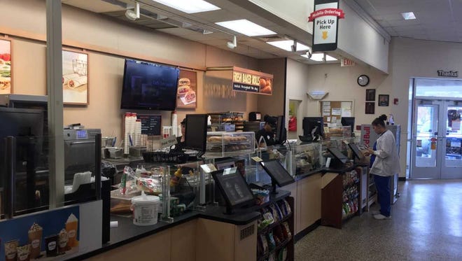 The food prep station at the 1450 Forrest Avenue Wawa.
