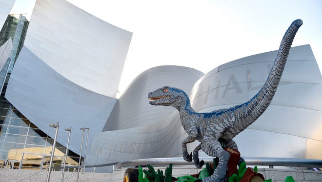 What's a dinosaur doing in Los Angeles? It's hanging out at the "Jurassic Park: Fallen Kingdom" premiere, of course. Here's at the Walt Disney Concert Hall on Tuesday, June 12, 2018, where the event took place. Click through to see photos of stars in attendance.