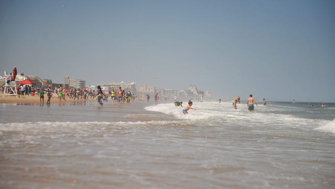People line the beaches in Ocean City, Md., during Memorial Day weekend 2016.